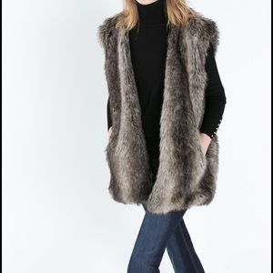 Zara Faux Fur Vest